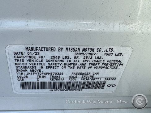 Used 2023 INFINITI Q50 Red Sport 400 RWD image 31