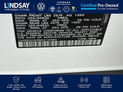 Certified 2022 Volkswagen Atlas Cross Sport SE image 26