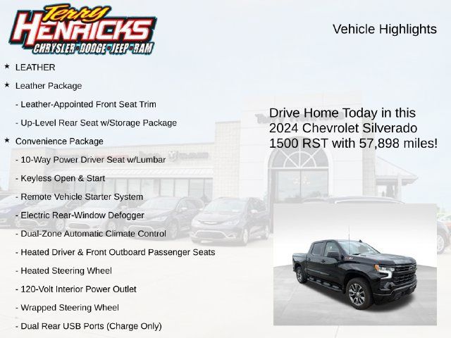 Used 2024 Chevrolet Silverado 1500 RST w/ Convenience Package II AWD/4WD image 4