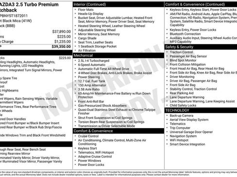 New 2026 MAZDA MAZDA3 Hatchback w/Premium Plus Pkg AWD/4WD image 6