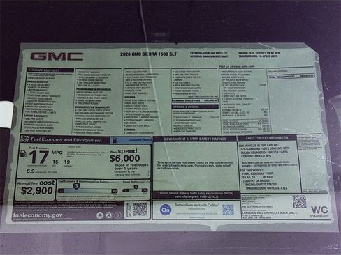 New 2026 GMC Sierra 1500 SLT image 20
