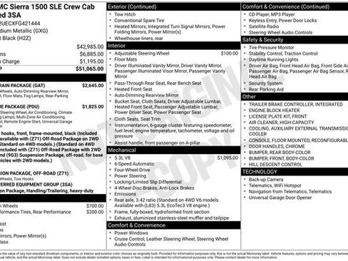 Used 2015 GMC Sierra 1500 SLE w/ All-Terrain Package image 16