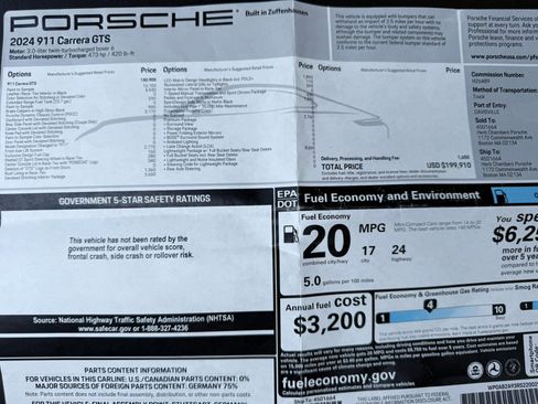 Used 2024 Porsche 911 Carrera GTS RWD image 55