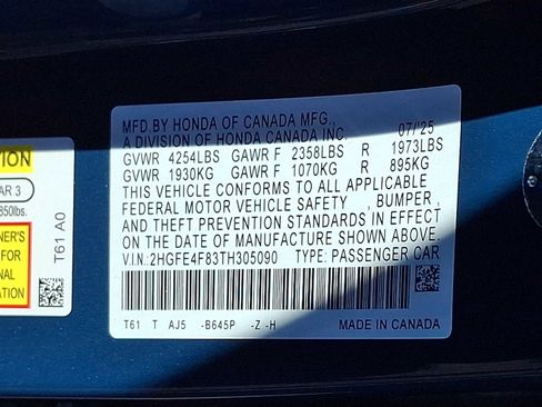 New 2026 Honda Civic Sport Touring image 10