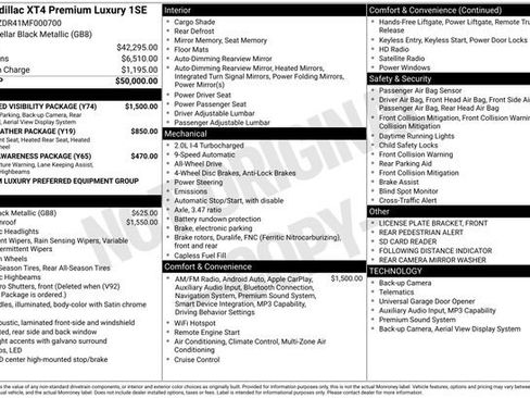 Used 2021 Cadillac XT4 Premium Luxury w/ Enhanced Visibility Package image 10