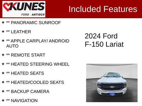 Certified 2024 Ford F150 Lariat AWD/4WD image 3
