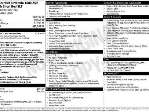 Certified 2022 Chevrolet Silverado 1500 ZR2 w/ Technology Package AWD/4WD image 41