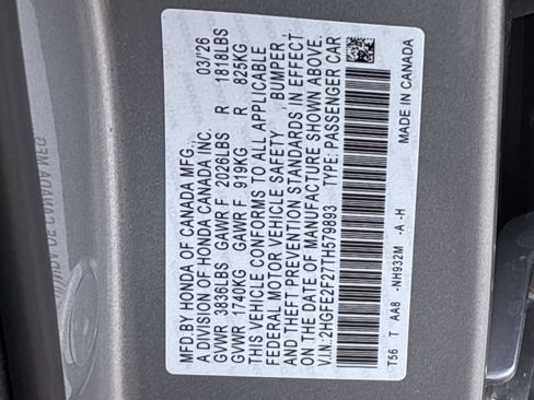 Certified 2026 Honda Civic LX image 37