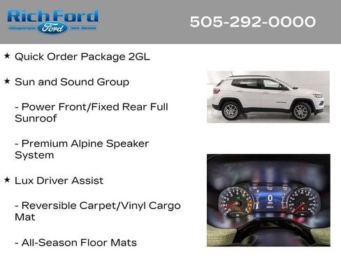 Used 2022 Jeep Compass Latitude w/ Sun and Sound Group AWD/4WD image 43