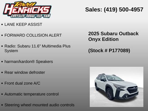 Used 2025 Subaru Outback Onyx Edition AWD/4WD image 23