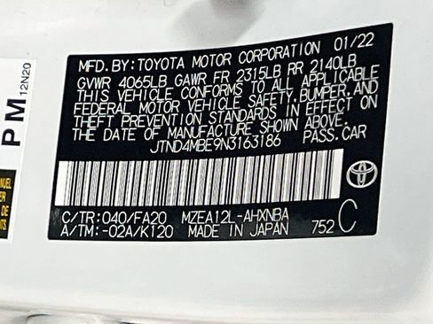 Used 2022 Toyota Corolla SE w/ Carpet Mat Package (TMS) FWD image 30
