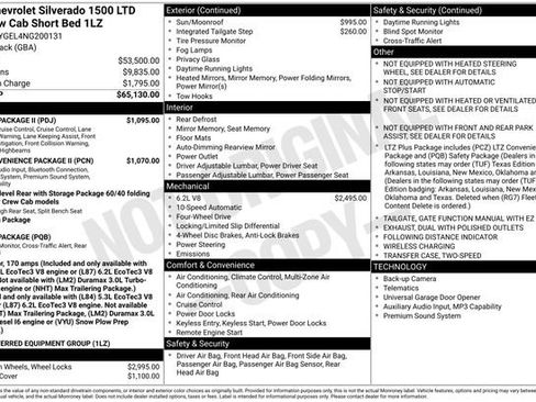 Used 2022 Chevrolet Silverado 1500 LTZ w/ Safety Package II image 14