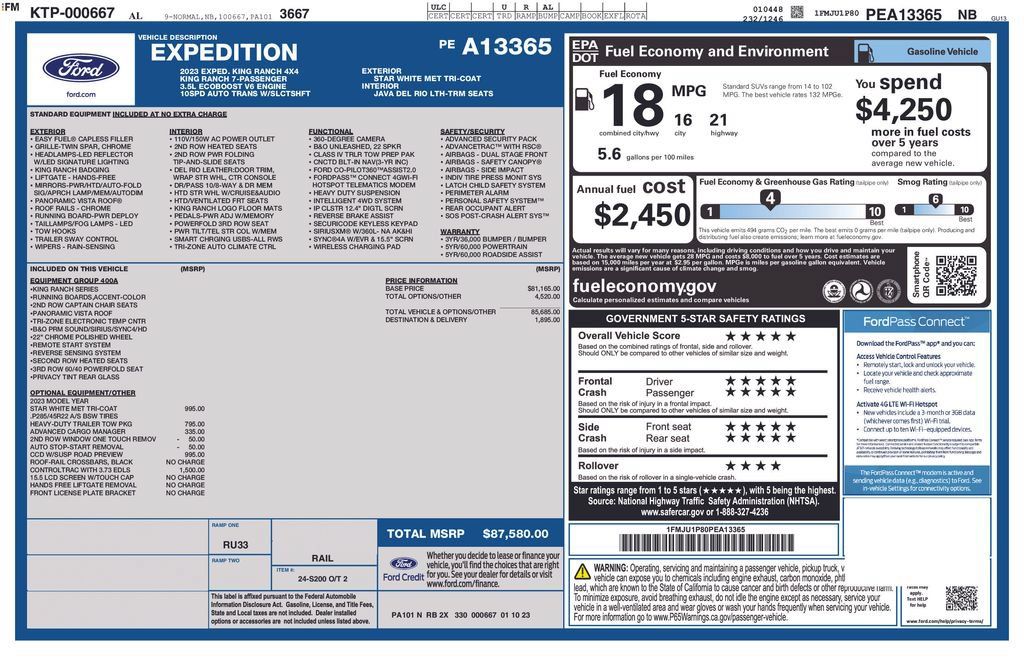 Used 2023 Ford Expedition King Ranch AWD/4WD image 29