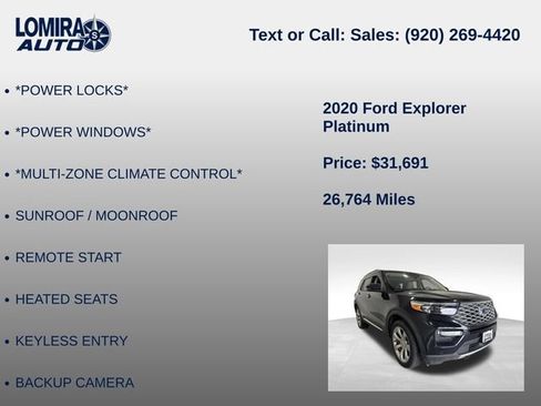 Used 2020 Ford Explorer Platinum AWD/4WD image 14