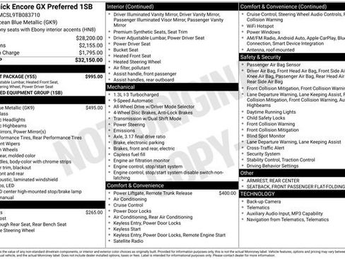 New 2026 Buick Encore GX Preferred w/ Comfort Package AWD/4WD image 37