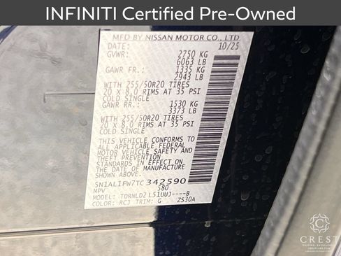 Certified 2026 INFINITI QX60 Sport AWD/4WD image 34
