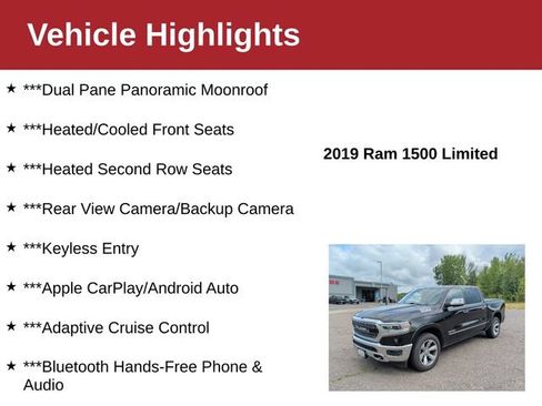 Used 2019 RAM 1500 Limited AWD/4WD image 4