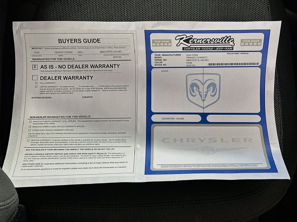 Used 2020 Ford Transit Connect XL w/ CNG/LPG Engine Prep Package FWD image 28