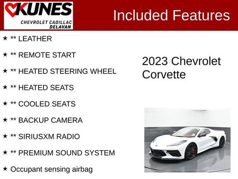 Used 2023 Chevrolet Corvette Stingray Premium Conv w/ Z51 Performance Package image 3
