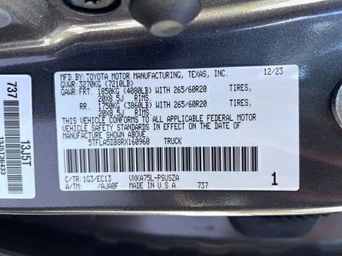Used 2024 Toyota Tundra SR5 w/ SR5 Premium Package AWD/4WD image 36
