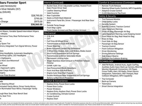 Used 2019 Subaru Forester Sport AWD/4WD image 4