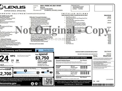 Used 2024 Lexus NX 350 F Sport AWD/4WD image 2
