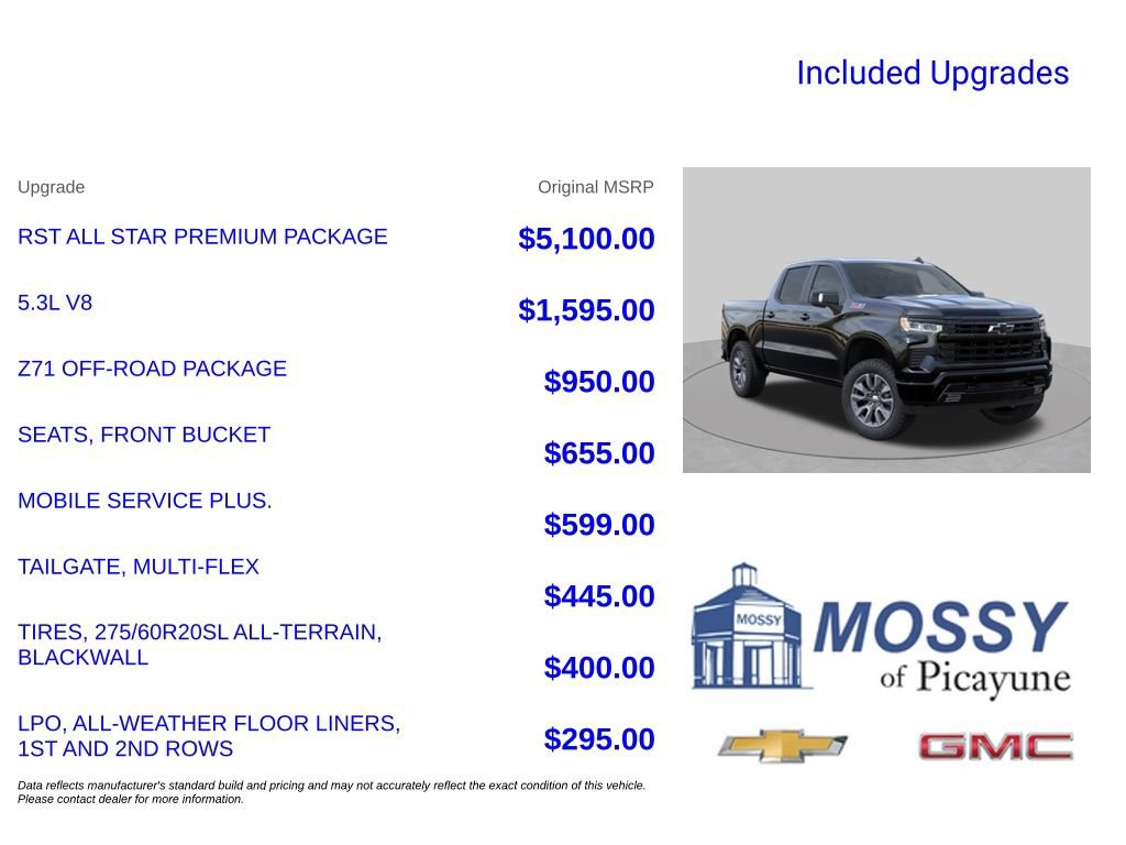 New 2026 Chevrolet Silverado 1500 RST w/ RST All Star Premium Package AWD/4WD image 10