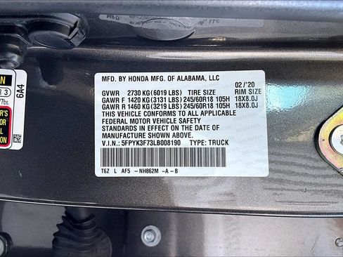 Used 2020 Honda Ridgeline RTL-E image 17