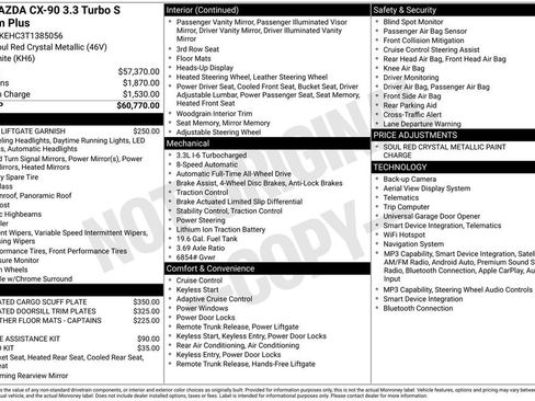New 2026 MAZDA CX-90 3.3 Turbo S w/ Premium Plus AWD/4WD image 39
