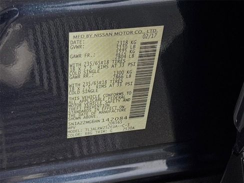 Used 2017 Nissan Murano SL w/ SL Technology Package FWD image 33