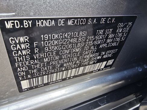 New 2026 Honda HR-V LX image 20