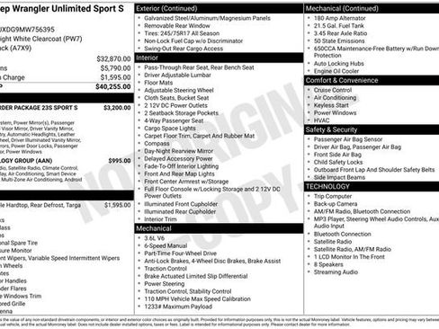 Used 2021 Jeep Wrangler Unlimited Sport AWD/4WD image 10