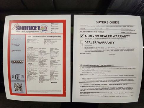 Used 2018 Chevrolet Silverado 1500 High Country image 34