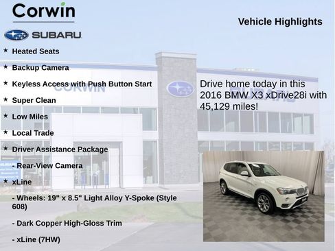 Used 2016 BMW X3 xDrive28i AWD/4WD image 6
