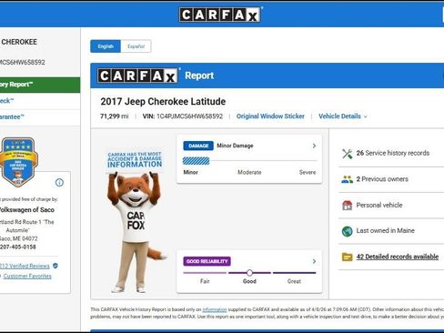 Used 2017 Jeep Cherokee Latitude w/ True North Edition AWD/4WD image 14