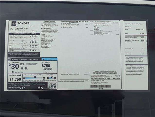 Certified 2025 Toyota RAV4 LE FWD image 22