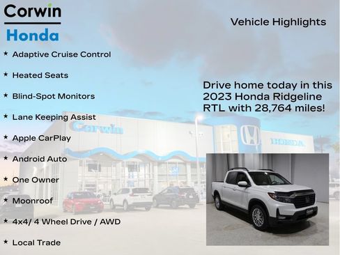 Used 2023 Honda Ridgeline RTL image 6