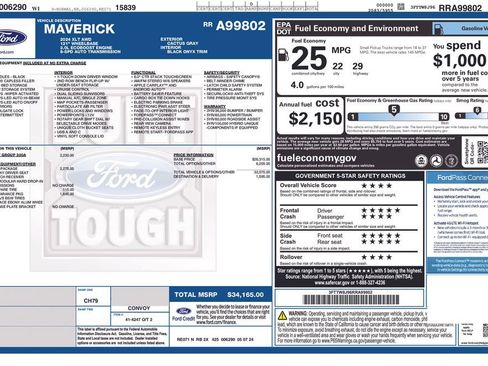 Used 2024 Ford Maverick XLT w/ XLT Luxury Package AWD/4WD image 2