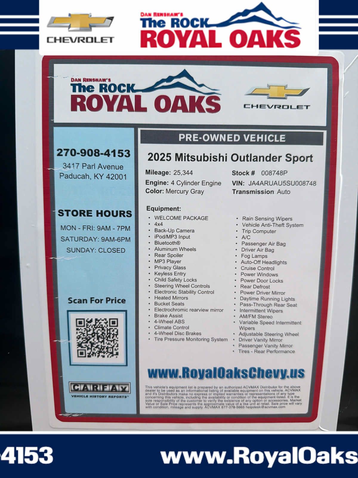Used 2025 Mitsubishi Outlander Sport AWD image 28