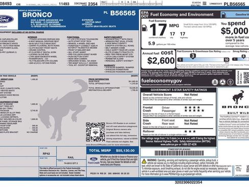 Used 2023 Ford Bronco Big Bend w/ Sasquatch Package image 11