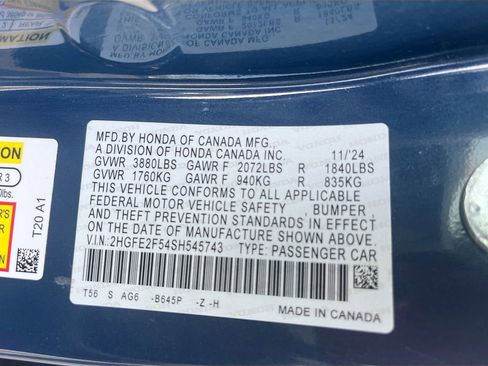 Used 2025 Honda Civic Sport image 30