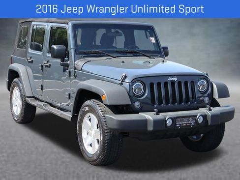 Used 2016 Jeep Wrangler Unlimited Sport w/ Connectivity Group AWD/4WD image 1