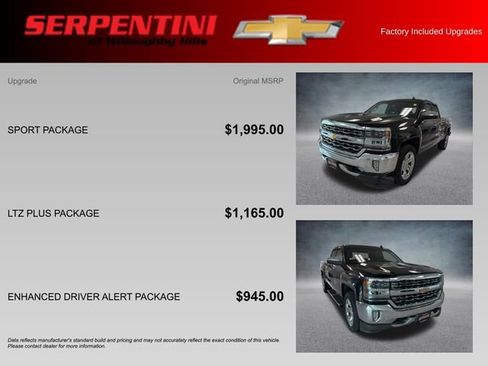 Used 2016 Chevrolet Silverado 1500 LTZ w/ Sport Package AWD/4WD image 4