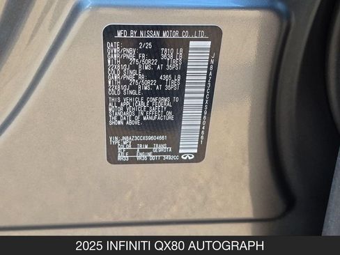 Certified 2025 INFINITI QX80 Autograph AWD/4WD image 27