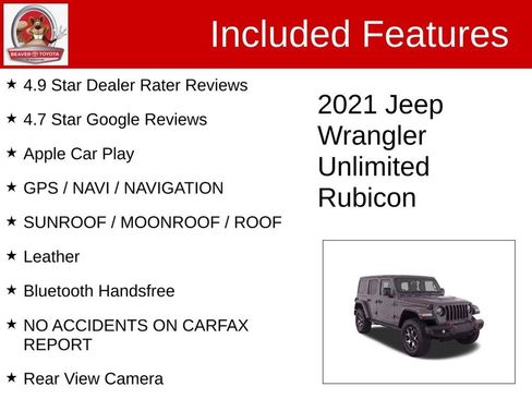 Used 2021 Jeep Wrangler Unlimited Rubicon AWD/4WD image 4