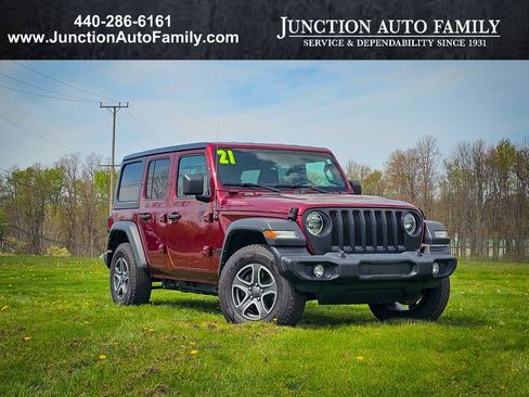 Certified 2021 Jeep Wrangler Unlimited Sport AWD/4WD image 1