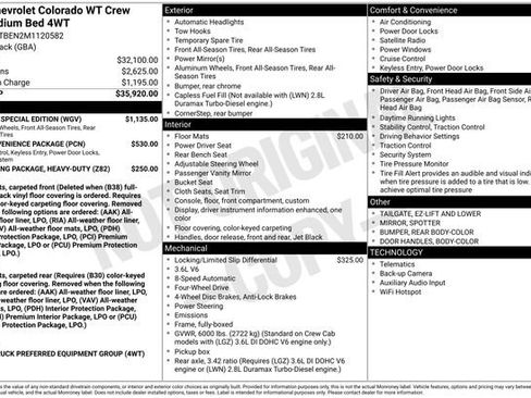 Used 2021 Chevrolet Colorado W/T w/ Custom Special Edition image 22