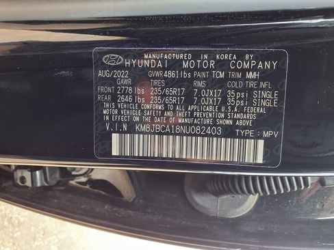 Used 2022 Hyundai Tucson Blue AWD/4WD image 13