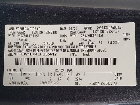 Used 2020 Ford F150 XL w/ Equipment Group 101A Mid AWD/4WD image 33