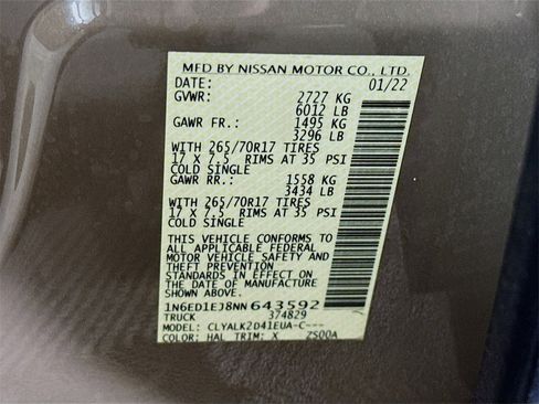 Certified 2022 Nissan Frontier Pro-X image 36